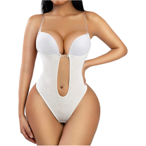 Damen Backless Bodysuit